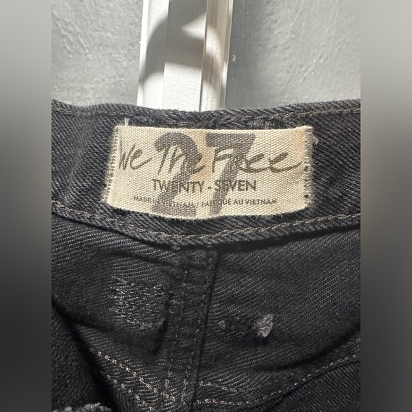 NWT Free People Washed Black Distressed Shorts. - Picture 5 of 16